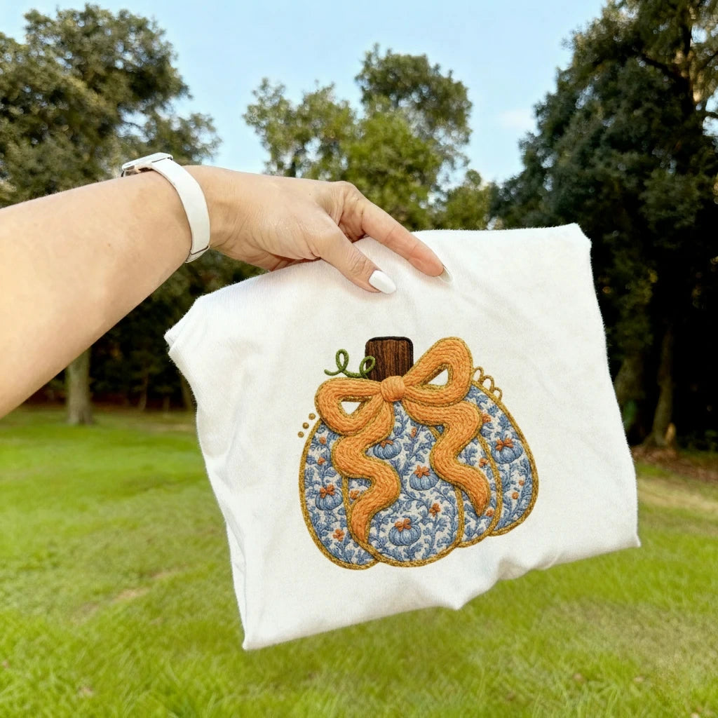 Pumpkin Embroidery 1